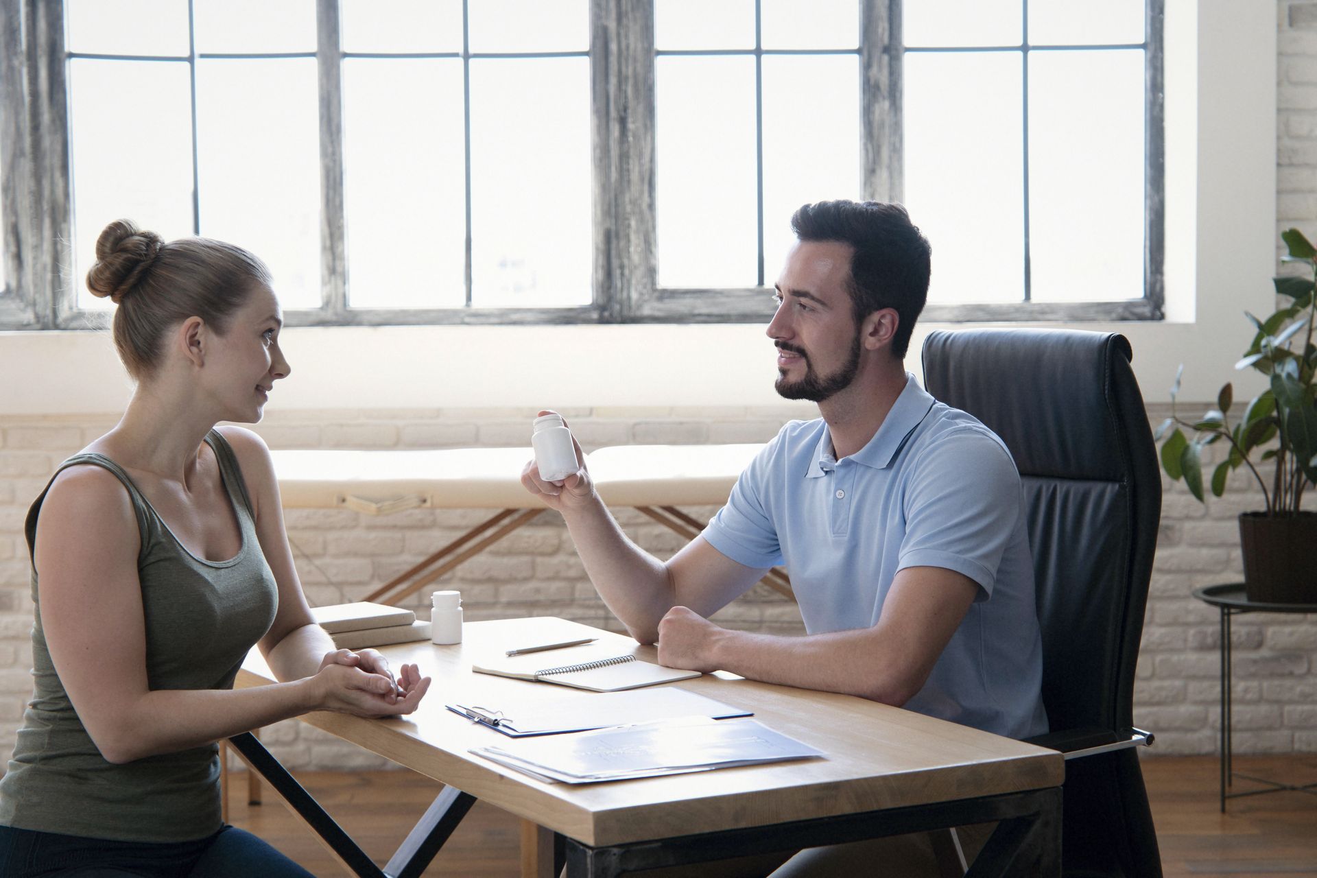 Coach in session with a client &mdash; no time to think about content