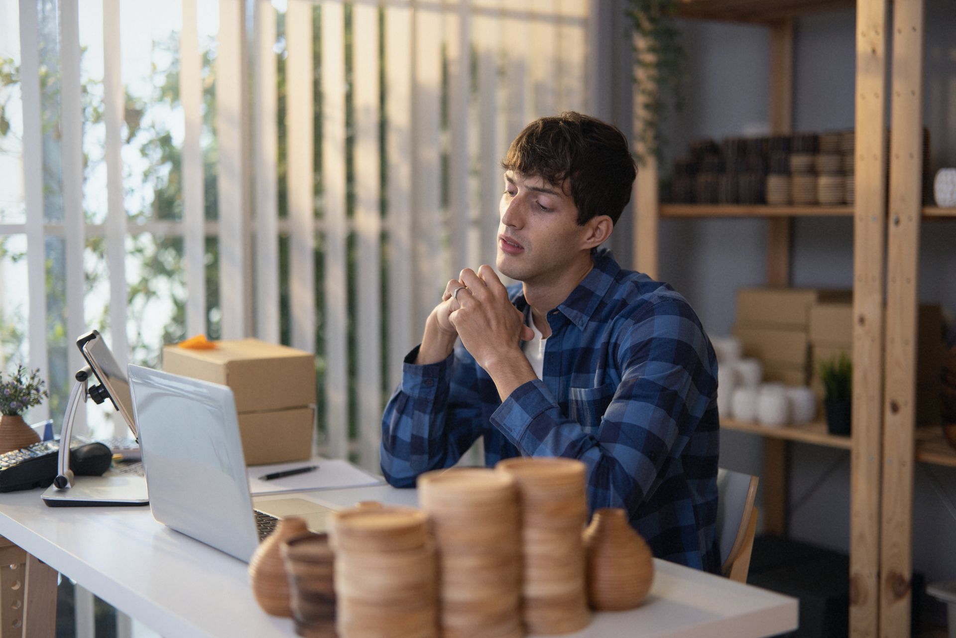 Empty blog section on a business website — months without a new post