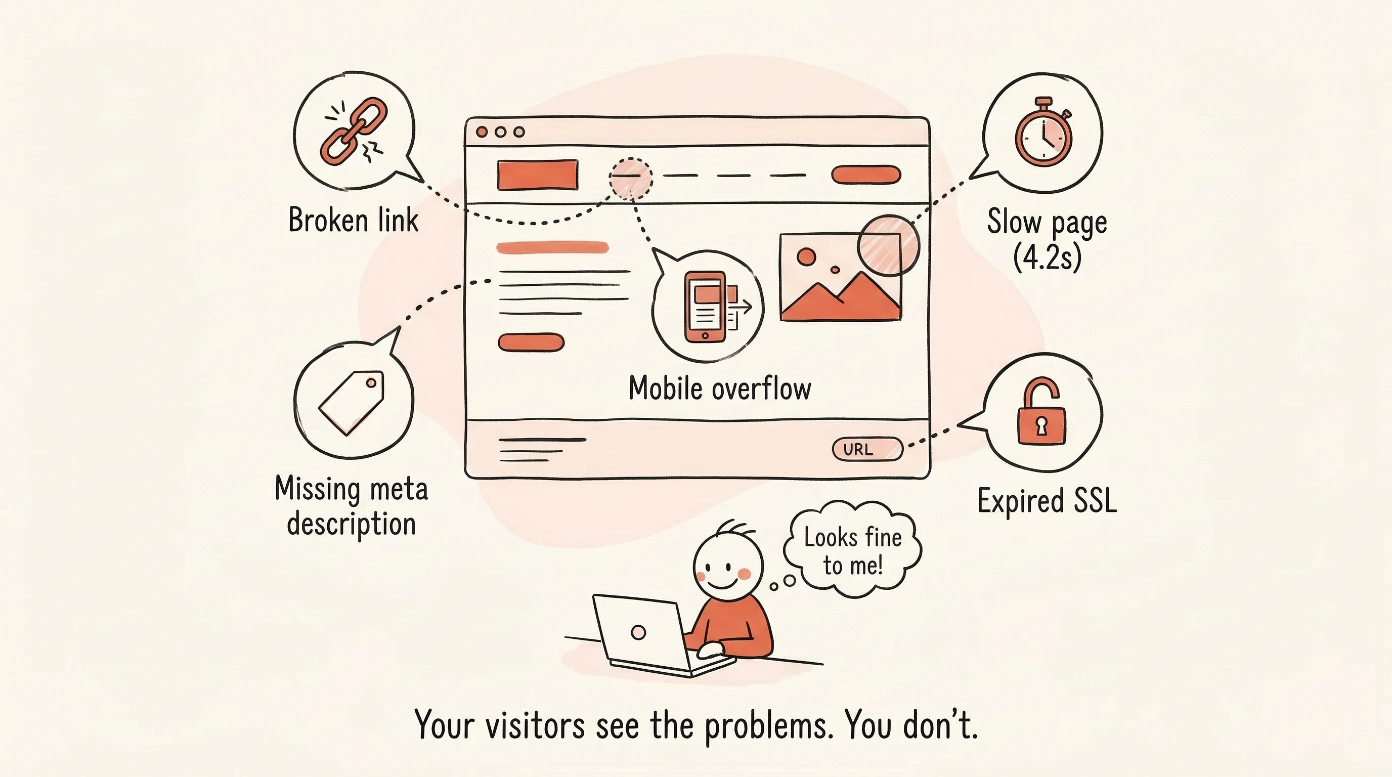 Your website looks fine to you &mdash; but hidden problems are driving visitors away