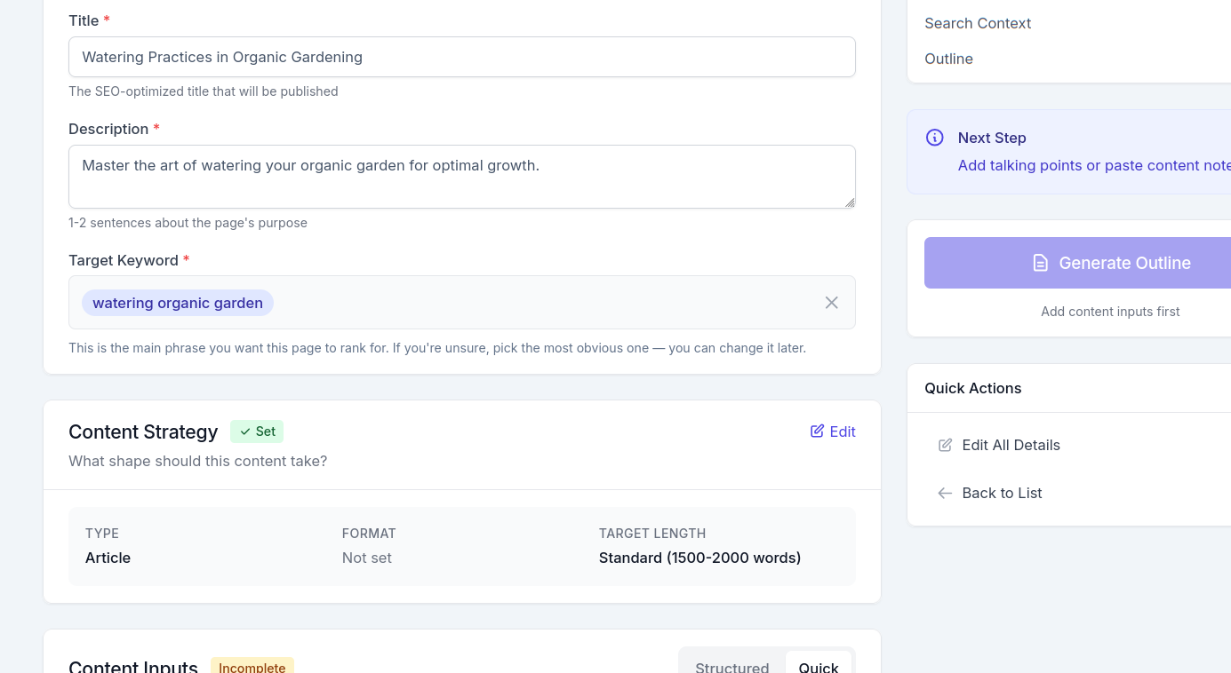 Full Control Over Content